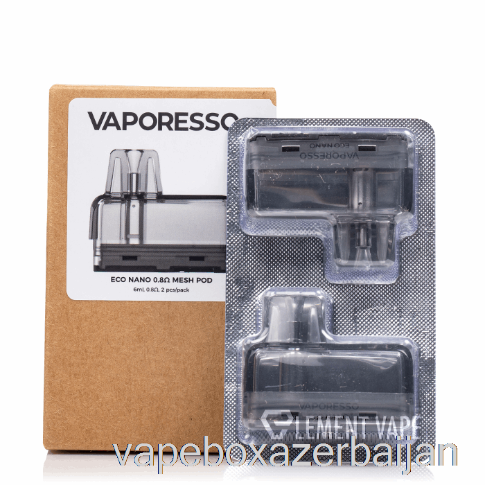 Vape Baku Vaporesso ECO Nano Replacement Pods 0.8ohm Pods